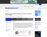 Public Data Archiving in Ecology and Evolution: How Well Are We Doing?