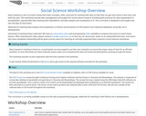 Social Science Workshop Overview
