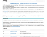 Data Wrangling and Processing for Genomics