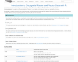 Introduction to Geospatial Raster and Vector Data with R