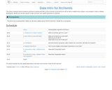 Data Intro for Archivists