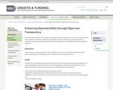 Enhancing Reproducibility through Rigor and Transparency | grants.nih.gov