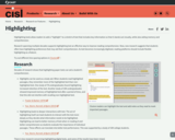 Research on Highlighting