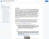 Shared Annotated Bibliography