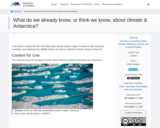 What do we already know, or think we know, about climate & Antarctica?