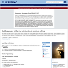 Building A Paper Bridge: An Introduction to Problem Solving