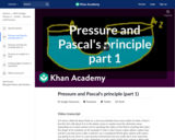 Pressure and Pascal's principle (part 1)