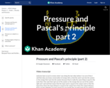 Pressure and Pascal's principle (part 2)