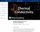 Intuition behind formula for thermal conductivity