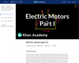 Electric motors (part 1)