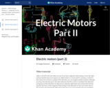Electric motors (part 2)