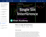 More on single slit interference