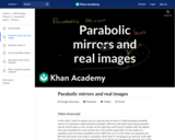 Parabolic mirrors and real images