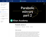 Parabolic mirrors 2