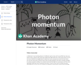 Photon Momentum