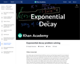 Exponential decay problem solving