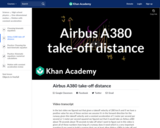 Airbus A380 take-off distance