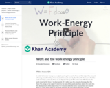 Work and the work-energy principle