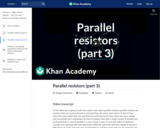 Parallel resistors (part 3)