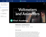 Voltmeters and Ammeters