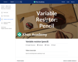 Variable resistor (pencil)