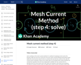 Mesh current method (step 4)