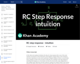 RC step response - intuition