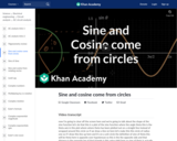 Sine and cosine come from circles