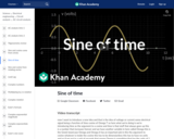 Sine of time