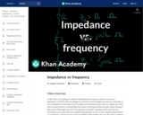 Impedance vs frequency