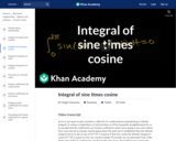 Integral of sine times cosine