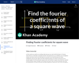 Finding Fourier coefficients for square wave