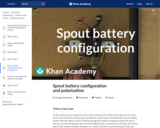 Spout battery configuration and polarization