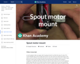 Spout motor mount