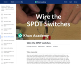 Wire the SPDT switches