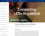 Connect the LEDs to an on/off switch