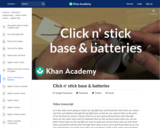 Click n' stick base & batteries