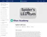 Spider's LED eyes