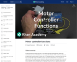 Motor controller functions