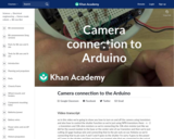 Camera connection to the Arduino