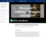 Welcome to making webpages interactive