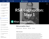 RSA encryption: Step 1