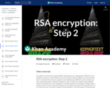 RSA encryption: Step 2