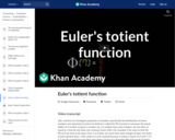 Euler's totient function