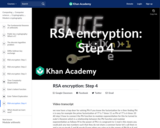 RSA encryption: Step 4