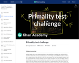 Primality test challenge