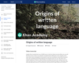 Origins of written language