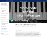 Morse code and the information age