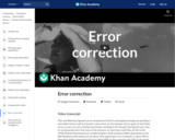 Error correction