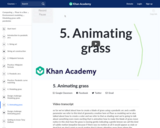 5. Animating grass